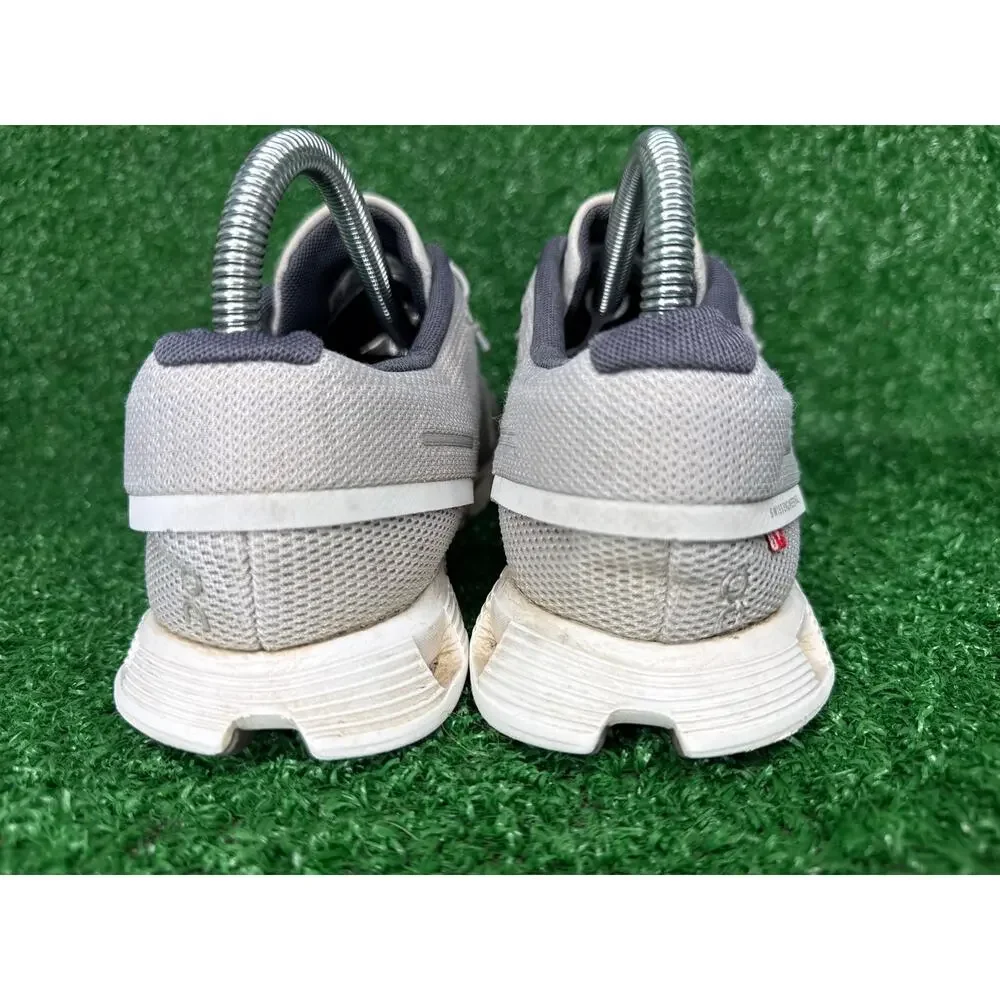 On Cloud 5 M Sz 7 W Sz 8.5 Glacier White Athletic Running Shoes Sneakers Comfort